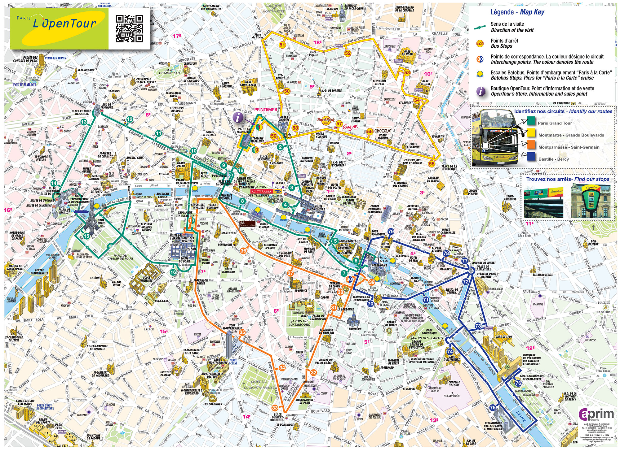 plan de paris touristique